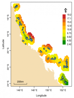 Mapping diversity of corals of the GBR