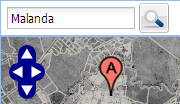 AtlasMapper screenshot - Location search
